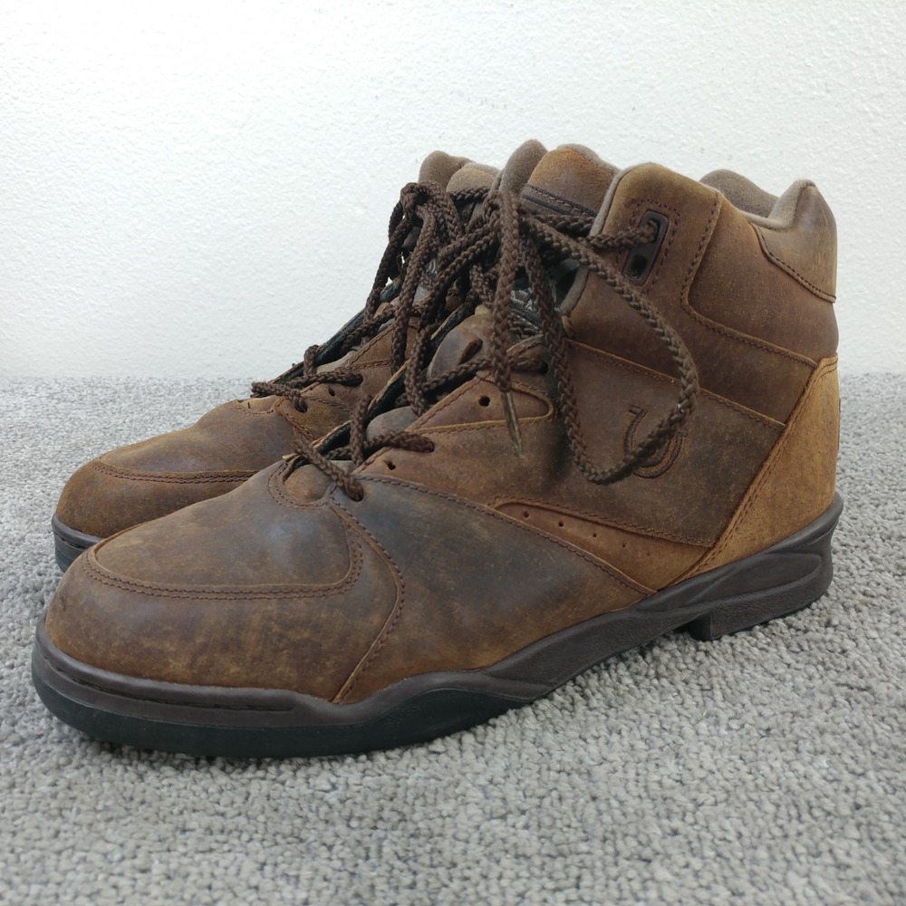 Roper Horseshoe Brown Leather Lace Up Ankle Boots Mens Size 10 09-020-0320-0620